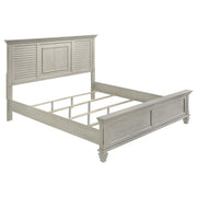 Franco 5-piece Eastern King Bedroom Set Distressed White - 205331KE-S5