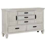 Franco 5-piece Queen Bedroom Set Distressed White - 205330Q-S5