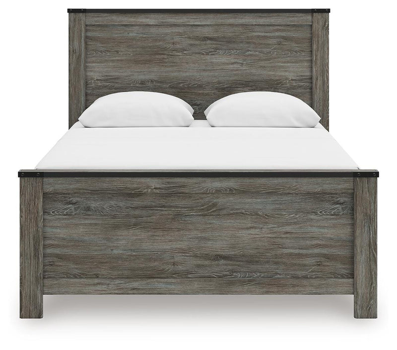 Frandern Black/Gray Queen Panel Bed - B4480B21