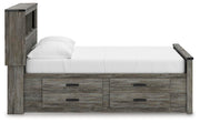 Frandern Full Bookcase Bed with Storage, Dresser and Mirror - B4480B11