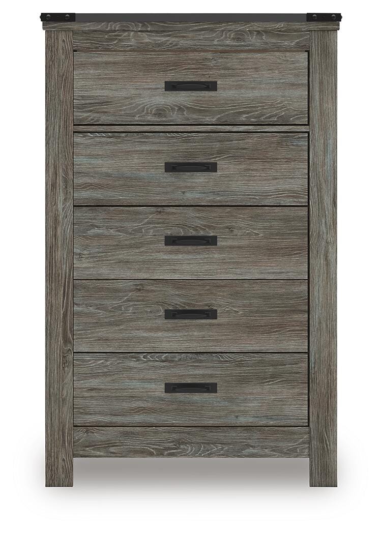 Frandern Gray Chest of Drawers - B4480-46