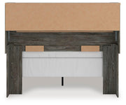 Frandern Gray Full Bookcase Panel Bed - B4480B3