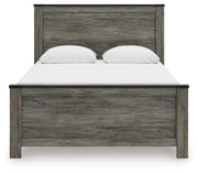 Frandern Queen Panel Bed, Dresser, Mirror, Chest and 2 Nightstands - B4480B29