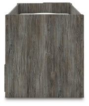 Frandern Warm Gray Twin Over Twin Loft Bed and Mattresses - B4480B27