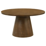 Franklin 5-piece 54-inch Round Dining Table Set Dark Brown - 193830-S5