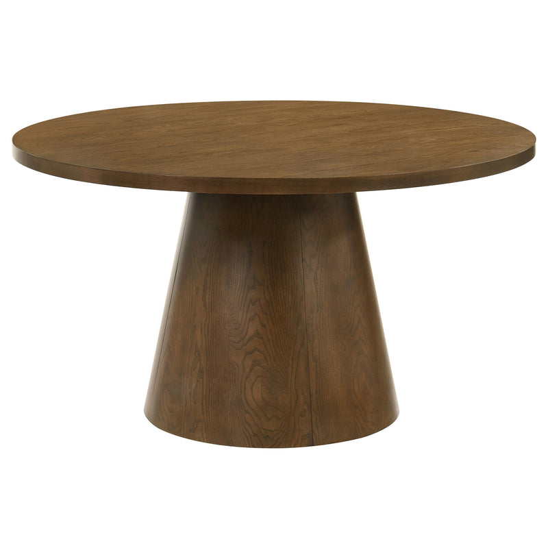 Franklin 5-piece 54-inch Round Dining Table Set Dark Brown - 193830-S5