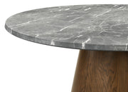 Franklin 50-inch Round Dining Table Grey and Dark Oak - 193820
