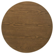 Franklin Round Wood Pedestal Side End Table Dark Brown - 706437
