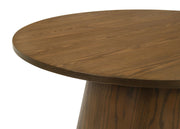 Franklin Round Wood Pedestal Side End Table Dark Brown - 706437
