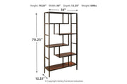 Frankwell Brown/Black Bookcase - DMV FurnitureBookcases