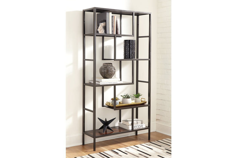 Frankwell Brown/Black Bookcase - DMV FurnitureBookcases