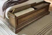 Frantanna Brown California King Panel Storage Bed - PCB949B9
