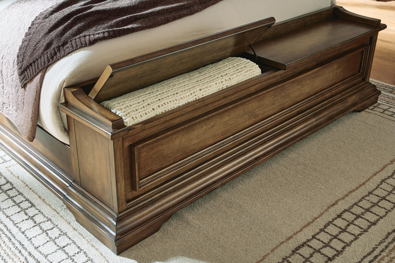Frantanna Brown Queen Panel Storage Bed - PCB949B4