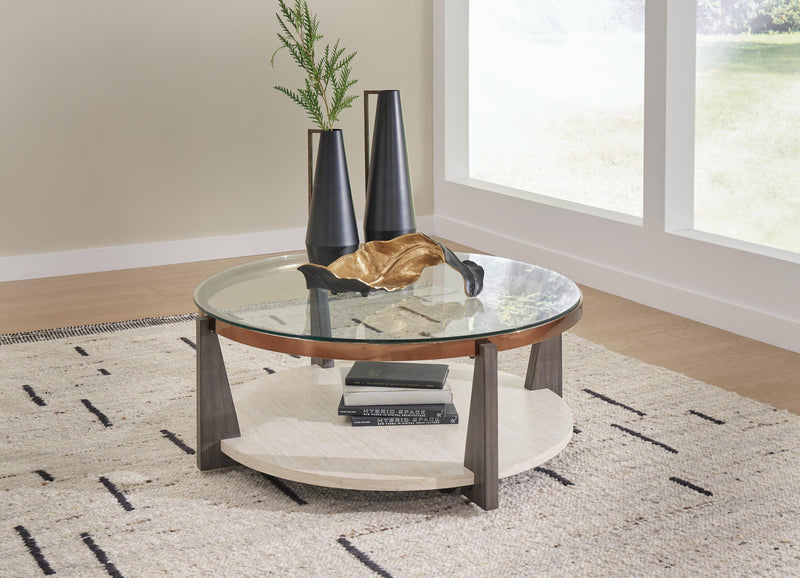 Frazwa Coffee Table with 1 End Table in Multi - PKG018492