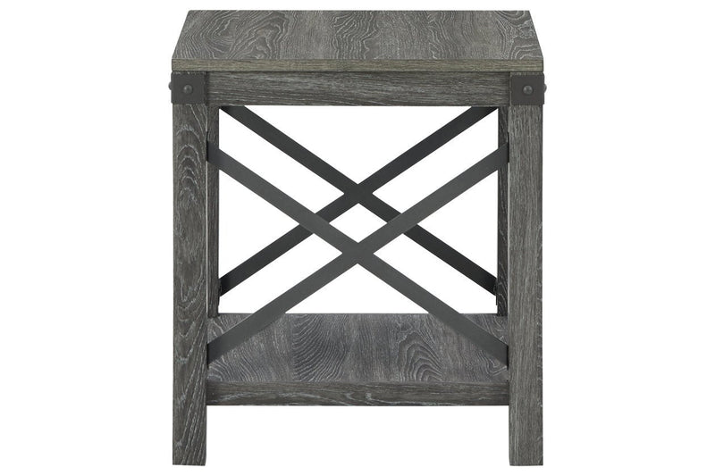 Freedan Grayish Brown End Table - DMV FurnitureEnd Table