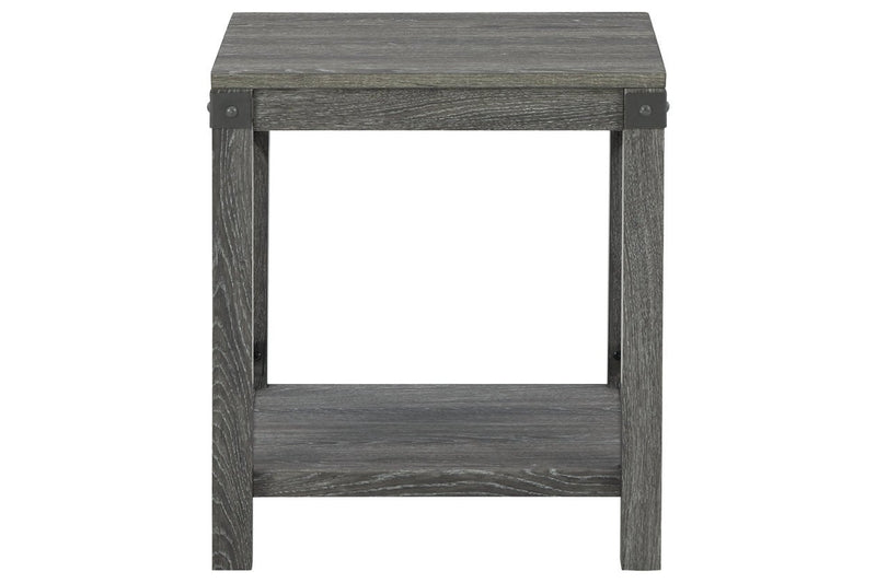 Freedan Grayish Brown End Table - DMV FurnitureEnd Table