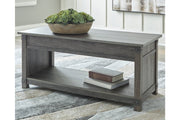 Freedan Grayish Brown Lift - Top Coffee Table - DMV FurnitureCoffee Table