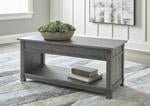 Freedan Grayish Brown Lift - Top Coffee Table - DMV FurnitureCoffee Table