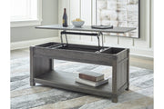 Freedan Grayish Brown Lift - Top Coffee Table - DMV FurnitureCoffee Table