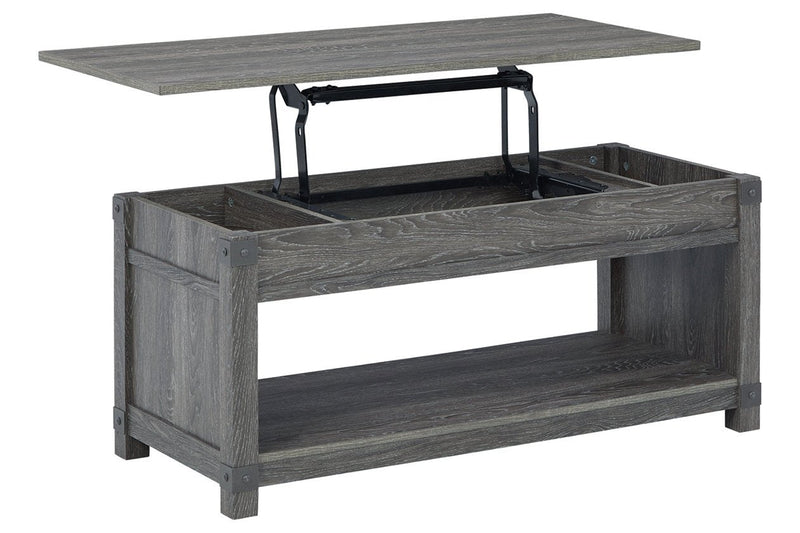 Freedan Grayish Brown Lift - Top Coffee Table - DMV FurnitureCoffee Table