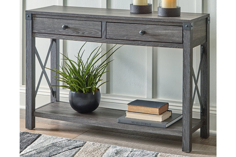 Freedan Grayish Brown Sofa/Console Table - DMV FurnitureSofa Table