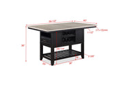 Frey Black/Gray Counter Height Dining Set - DMV FurnitureCounter Height Set