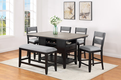 Frey Black/Gray Counter Height Dining Set - DMV FurnitureCounter Height Set