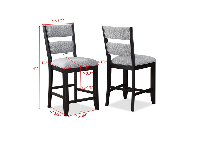 Frey Black/Gray Counter Height Dining Set - DMV FurnitureCounter Height Set