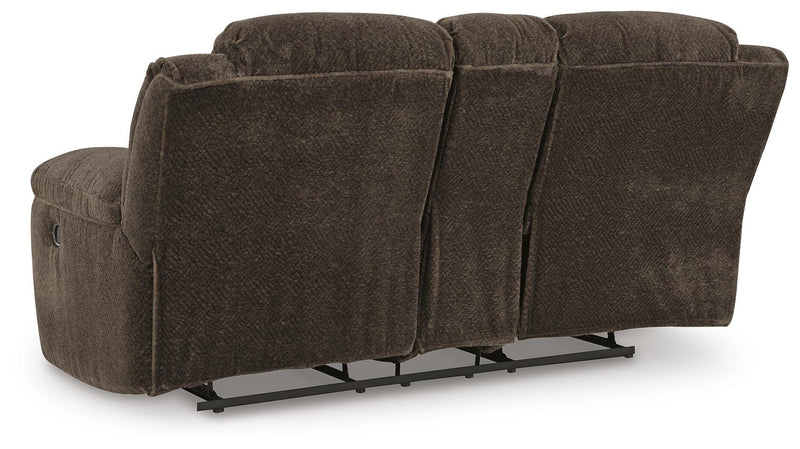 Frohn Chocolate Reclining Sofa and Loveseat - 37407U1