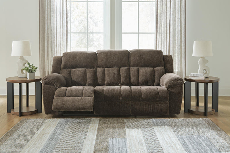 Frohn Chocolate Reclining Sofa and Loveseat - 37407U1