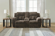 Frohn Chocolate Reclining Sofa and Loveseat - 37407U1