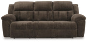 Frohn Chocolate Reclining Sofa and Loveseat - 37407U1