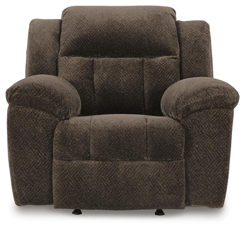 Frohn Chocolate Reclining Sofa and Recliner - 37407U2