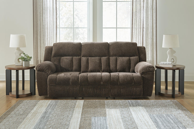 Frohn Chocolate Reclining Sofa and Recliner - 37407U2
