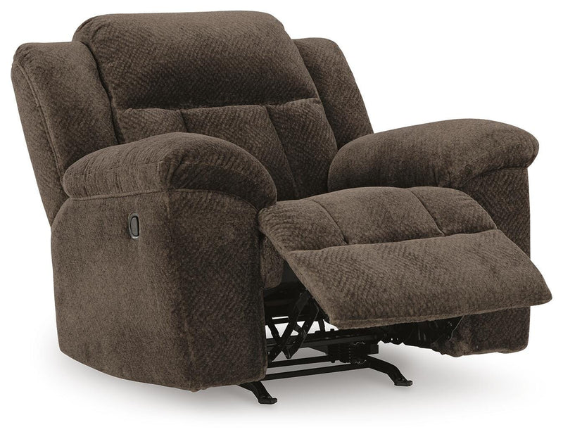 Frohn Chocolate Reclining Sofa and Recliner - 37407U2