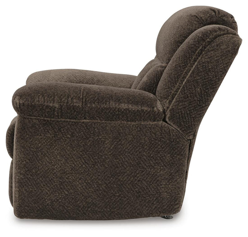 Frohn Chocolate Reclining Sofa and Recliner - 37407U2