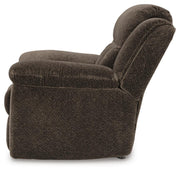 Frohn Chocolate Reclining Sofa, Loveseat and Recliner - 37407U4