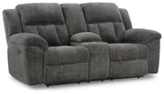 Frohn Graphite Reclining Loveseat and Recliner - 37406U1
