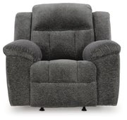 Frohn Graphite Reclining Sofa, Loveseat and Recliner - 37406U4