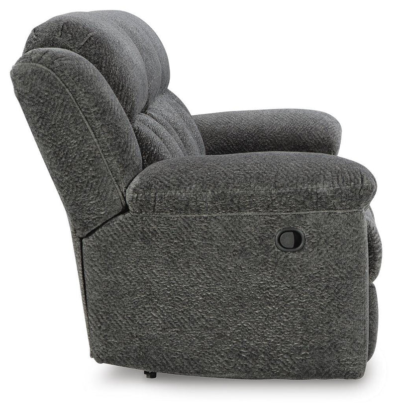 Frohn Graphite Reclining Sofa, Loveseat and Recliner - 37406U4