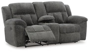Frohn Graphite Reclining Sofa, Loveseat and Recliner - 37406U4