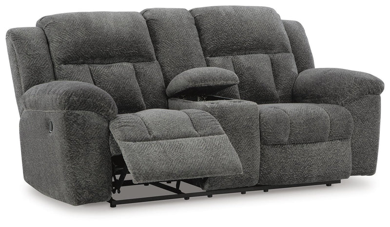 Frohn Graphite Reclining Sofa, Loveseat and Recliner - 37406U4