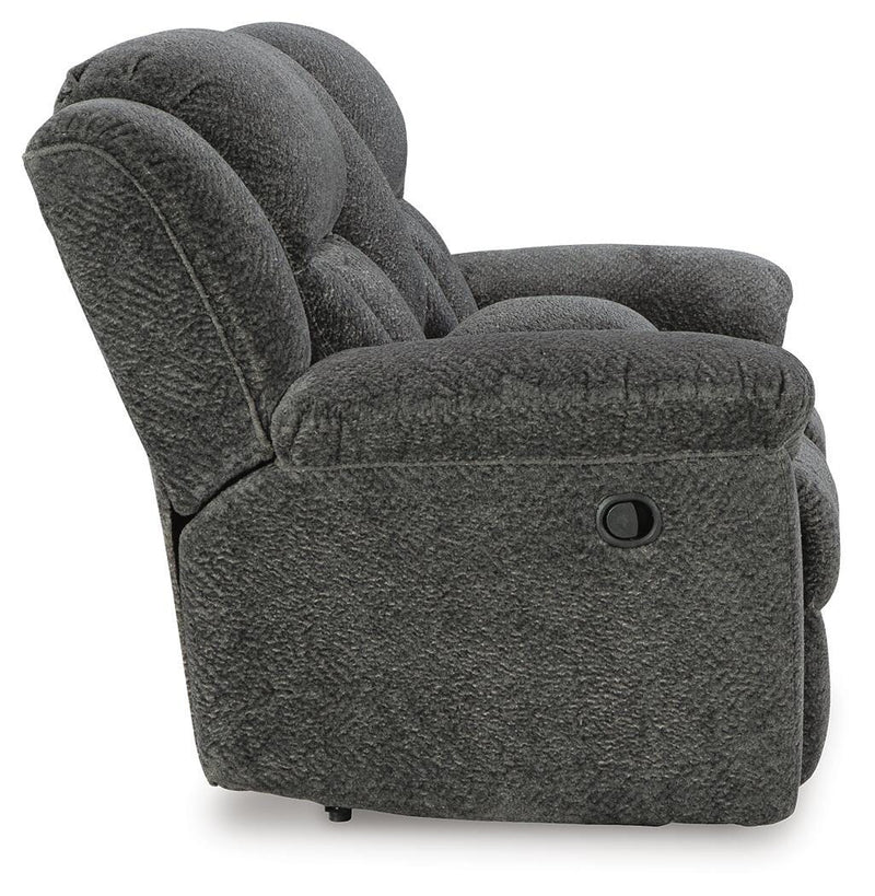 Frohn Graphite Reclining Sofa, Loveseat and Recliner - 37406U4