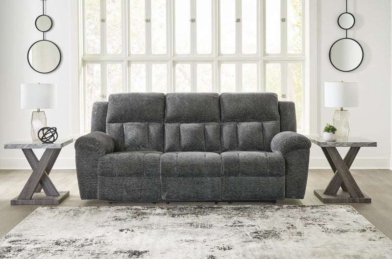 Frohn Graphite Reclining Sofa, Loveseat and Recliner - 37406U4