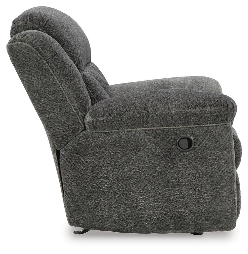 Frohn Graphite Reclining Sofa, Loveseat and Recliner - 37406U4
