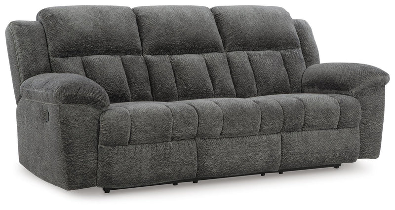 Frohn Graphite Reclining Sofa, Loveseat and Recliner - 37406U4