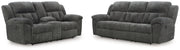 Frohn Sofa and Loveseat in Graphite from Ashley - DMV Furniture
