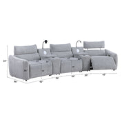 Fullar Modular Power Motion Armless Recliner - LV03312