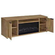 Fuller 60-inch 2-door TV Stand Fireplace Media Console Mango - 722852