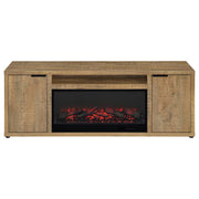 Fuller 60-inch 2-door TV Stand Fireplace Media Console Mango - 722852